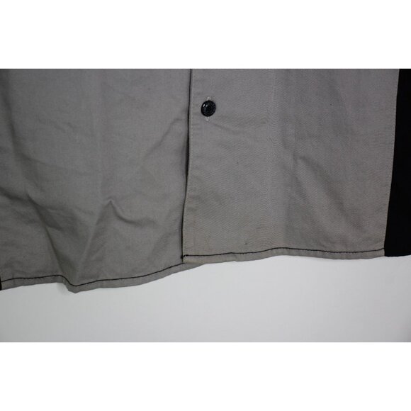 Harley Davidson Mens Large Embroidered Skull Mechanic Button Up Shirt H936 - Picture 4 of 6